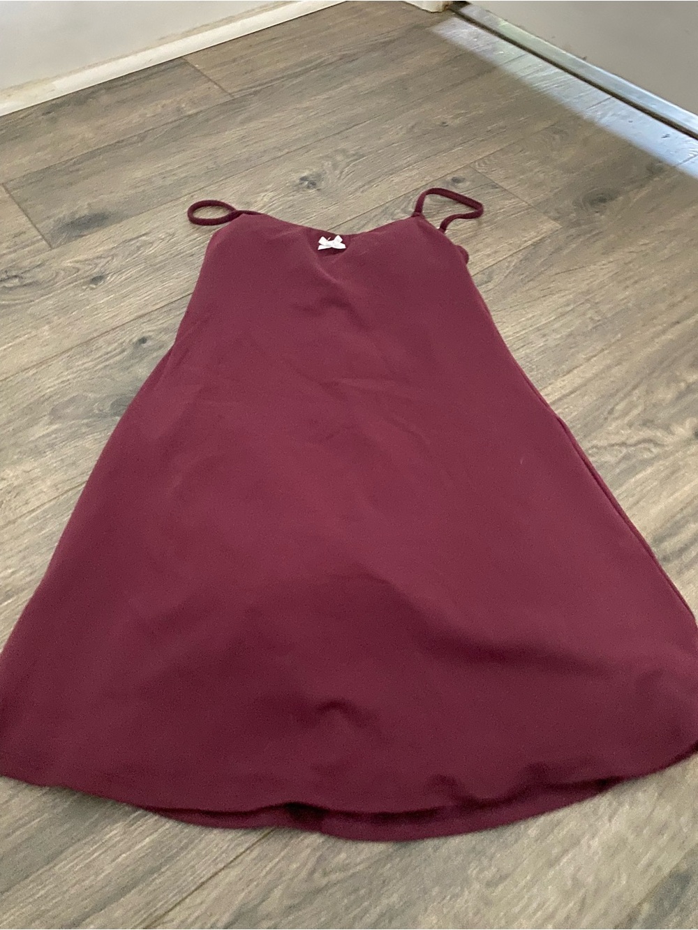 Hollister Burgundy Asymmetrical Slip Dress